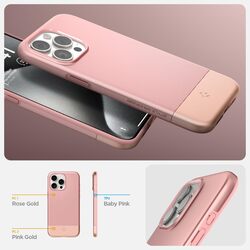 Spigen Style Armor MagFit for iPhone 15 PRO case cover Magnetic [MagSafe compatible] - Rose Gold